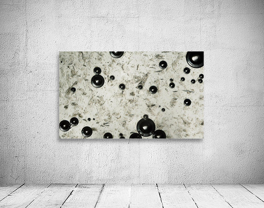 Water bubbles under the microscope Wall Preview