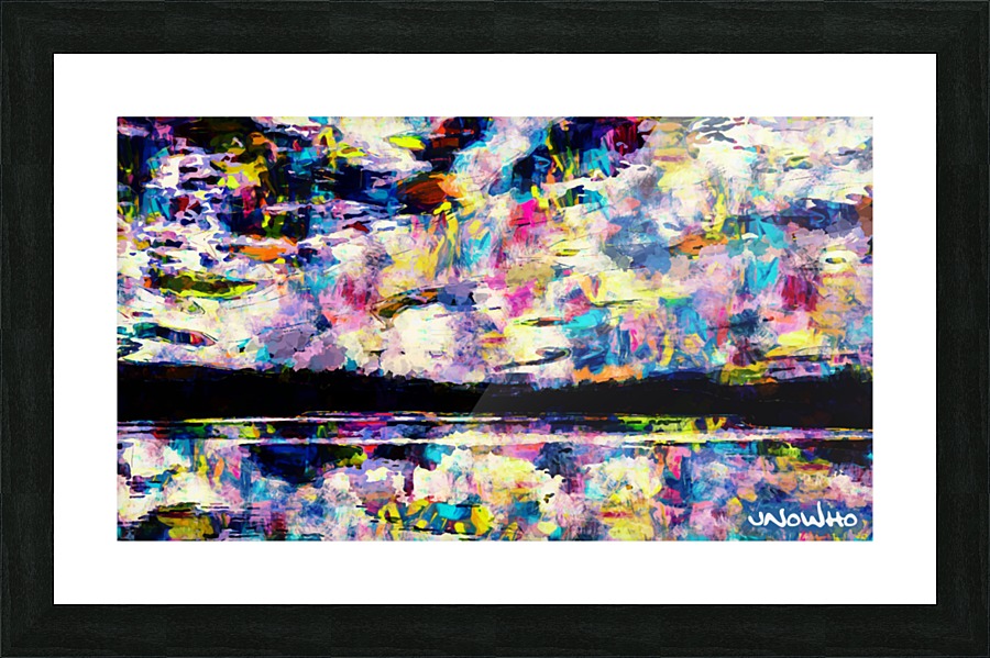 Sunset In Colors Picture Frame print