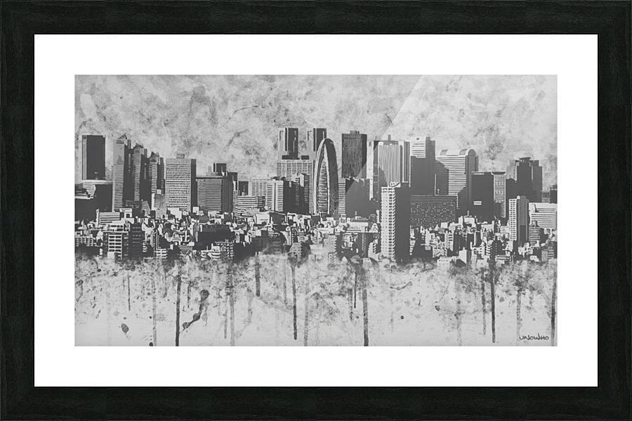 Melting City Picture Frame print