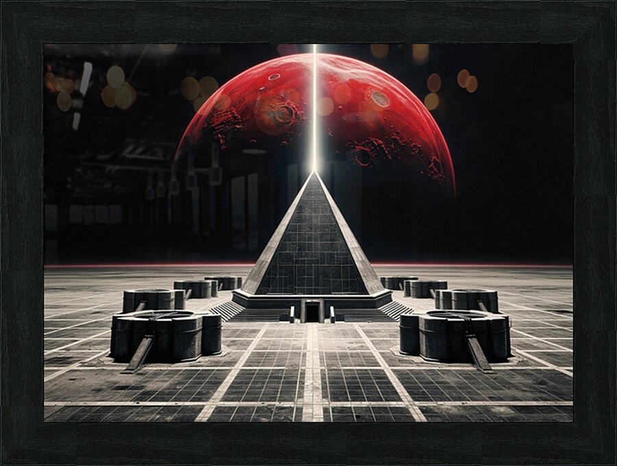 The Red Planet Picture Frame print