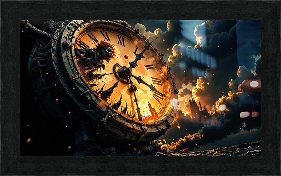 Beneath the Burning Sky Picture Frame print