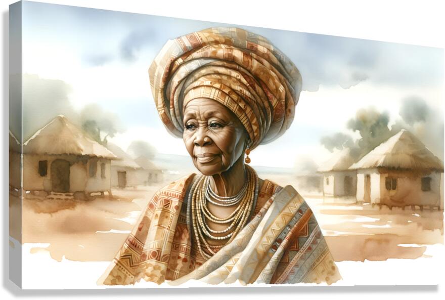 Older African Queen Canvas Print