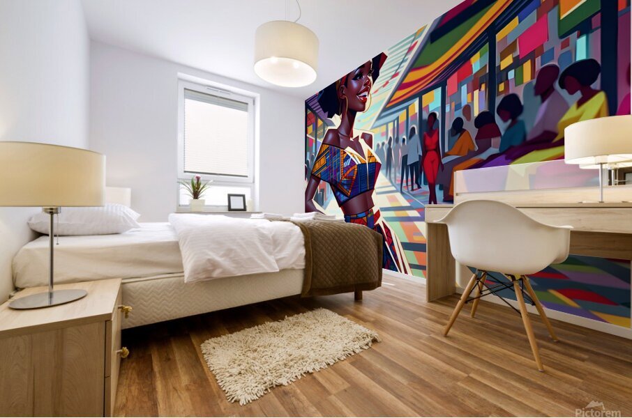 I am here Mural print