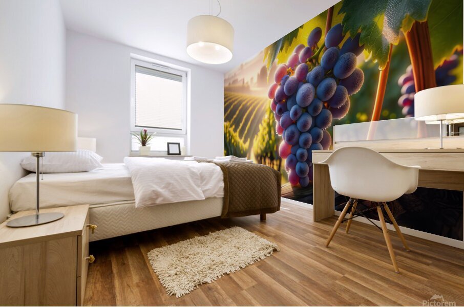 Grapes from Tuscany Mural print