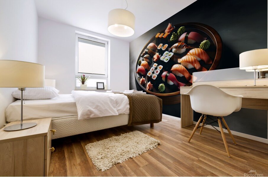 Sushi plater Mural print