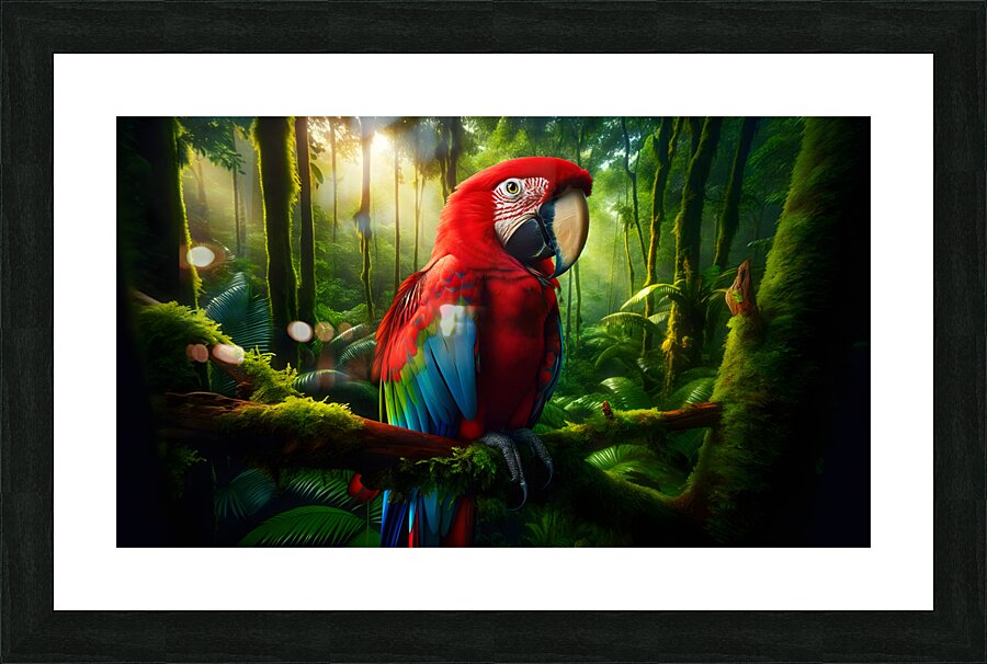 Scarlet Macaw Picture Frame print