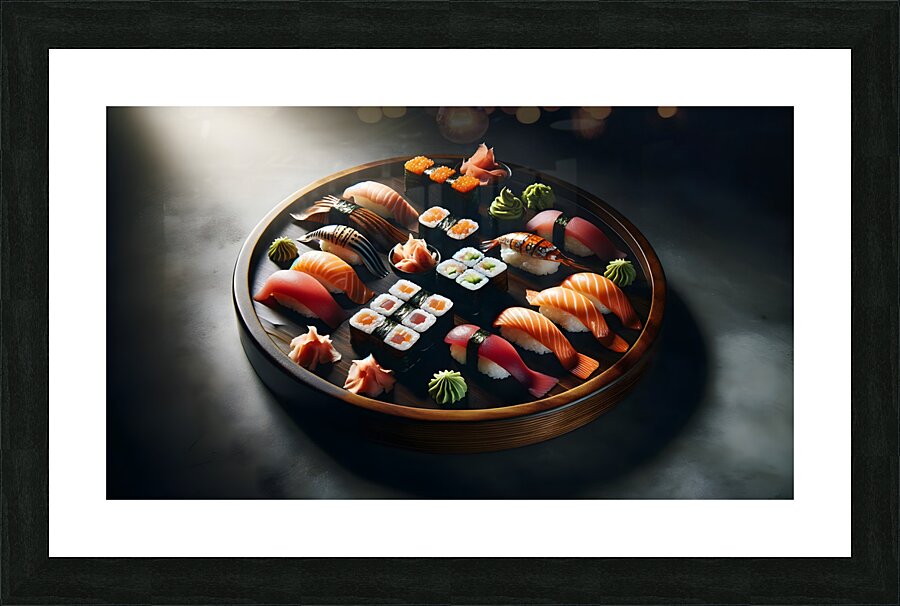 Sushi plater Picture Frame print