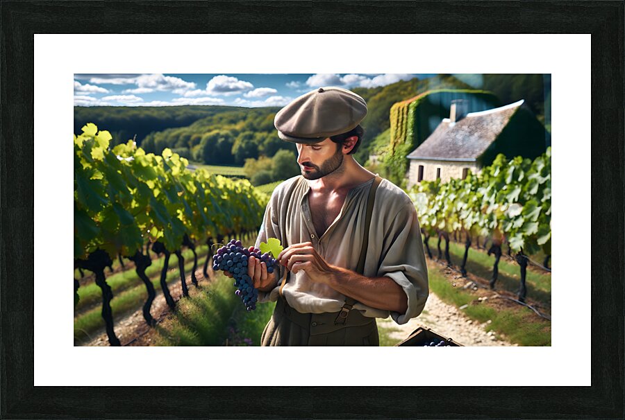 French Vineyard Picture Frame print