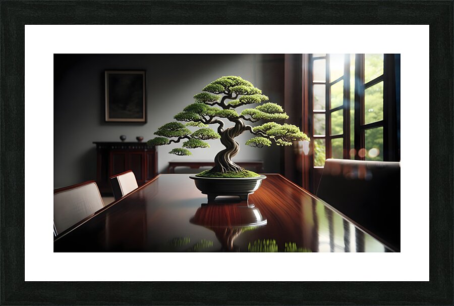 Bonsai Picture Frame print