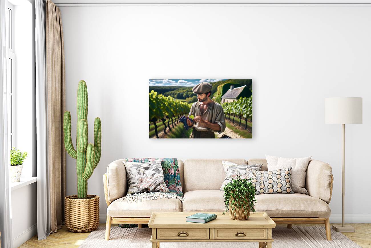 French Vineyard Reproduction