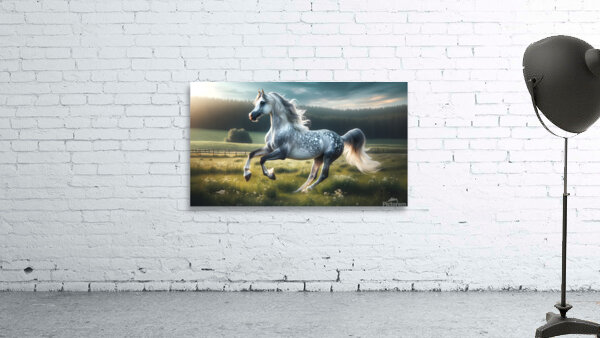 Arabian Horse Prancing Wall Preview