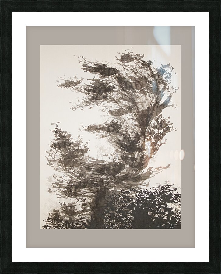 arbre sumi e Picture Frame Printing