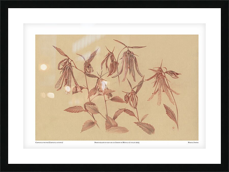 Campanula octopus Picture Frame print