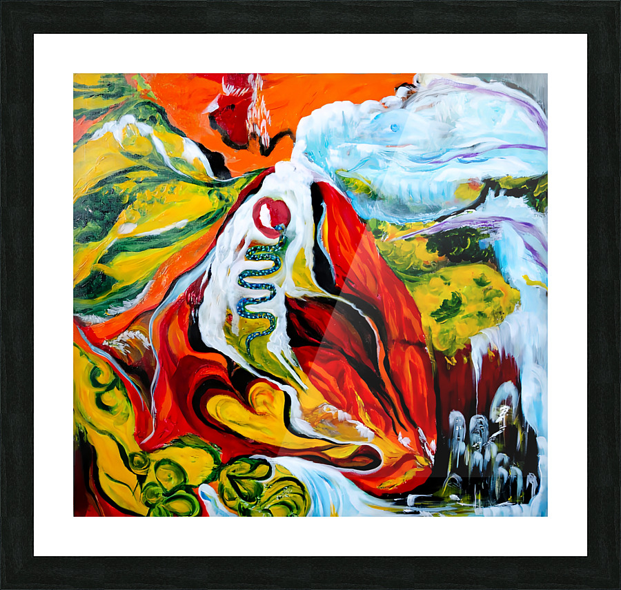 The SIN LA GENESE Picture Frame print