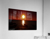 Red Sky Starburst Acrylic Print
