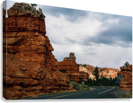 Red Canyon v1 Canvas Print