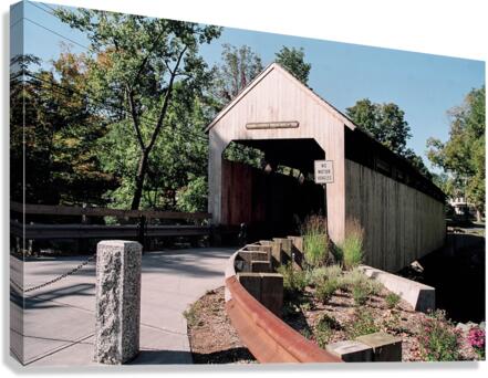 Conway Covered Bridge v2 Canvas Print