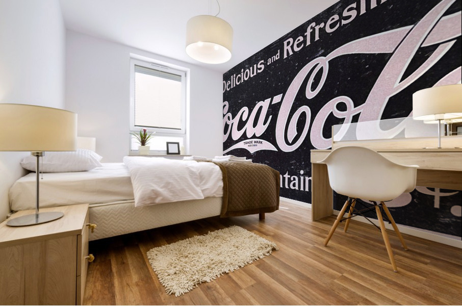 Coca Cola Sign Mural print