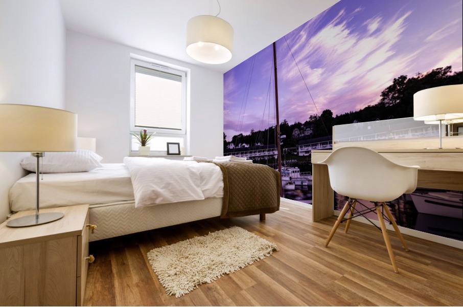 The Silver Lining at Sunset  Mural print