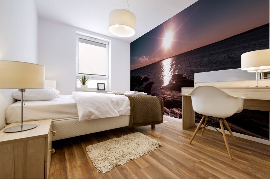 Sunburst Over RI Mural print