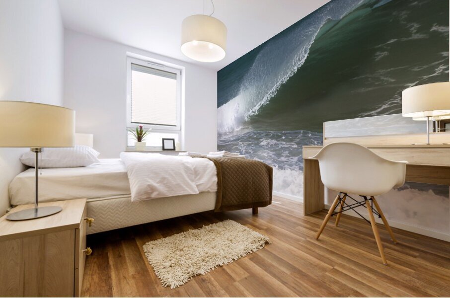 The Big Wave Mural print