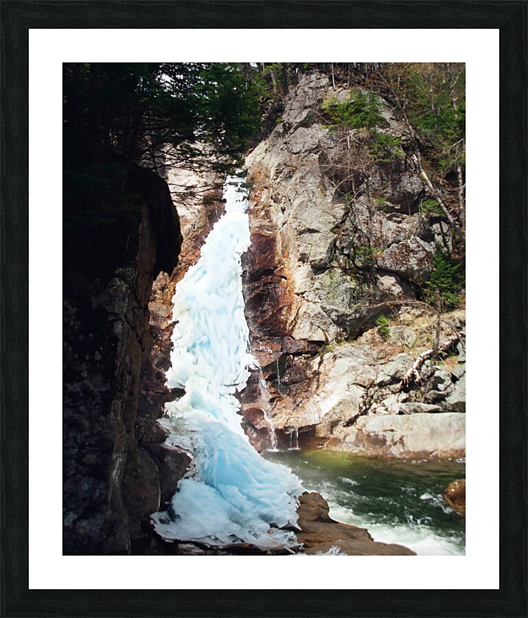 Icy Glen Ellis Falls Picture Frame print