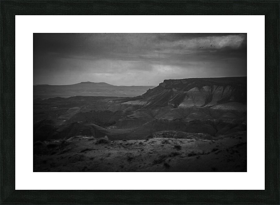 Painted Desert BW Picture Frame print