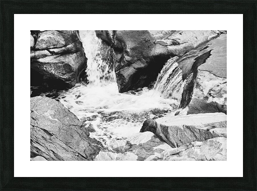 Salmon Falls BW Picture Frame print