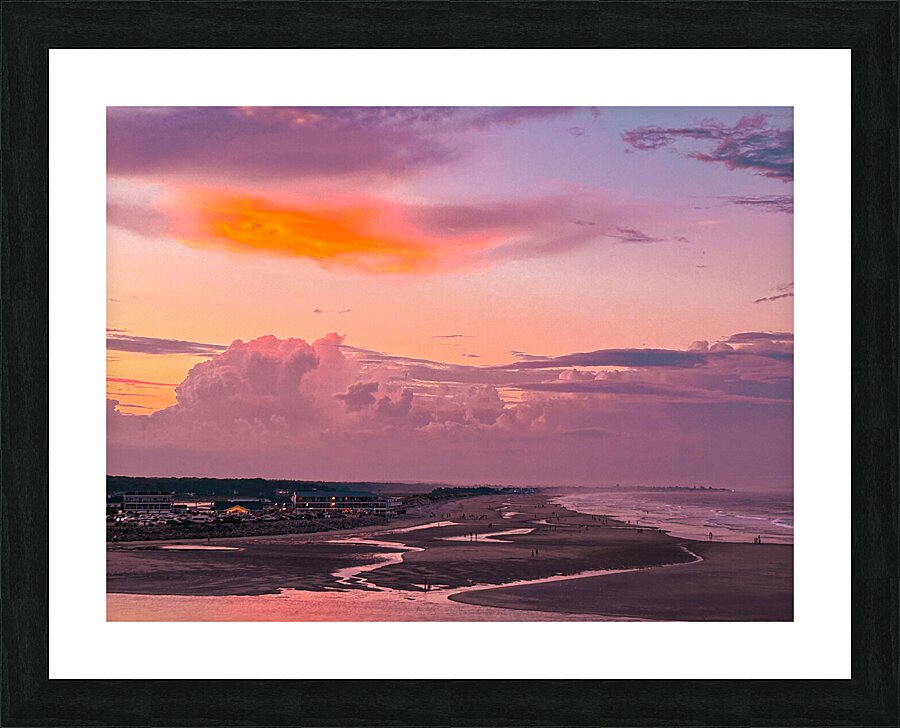 Tide Pools at Sunset Picture Frame print