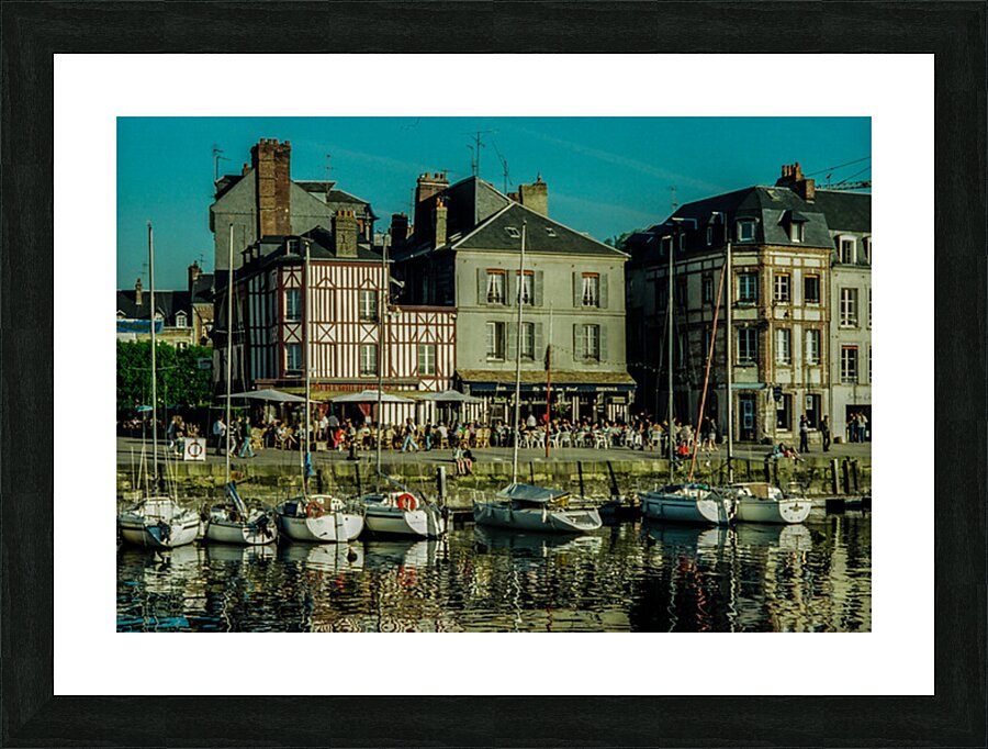 Honfleur Boats Picture Frame print