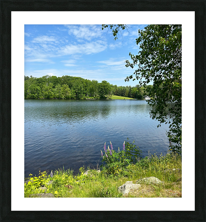 Crescent Lake Picture Frame print