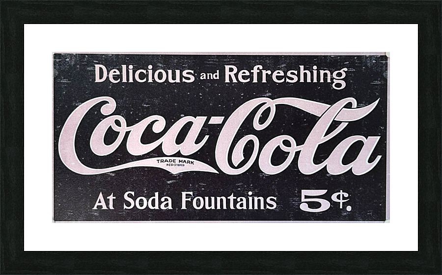 Coca Cola Sign Picture Frame print