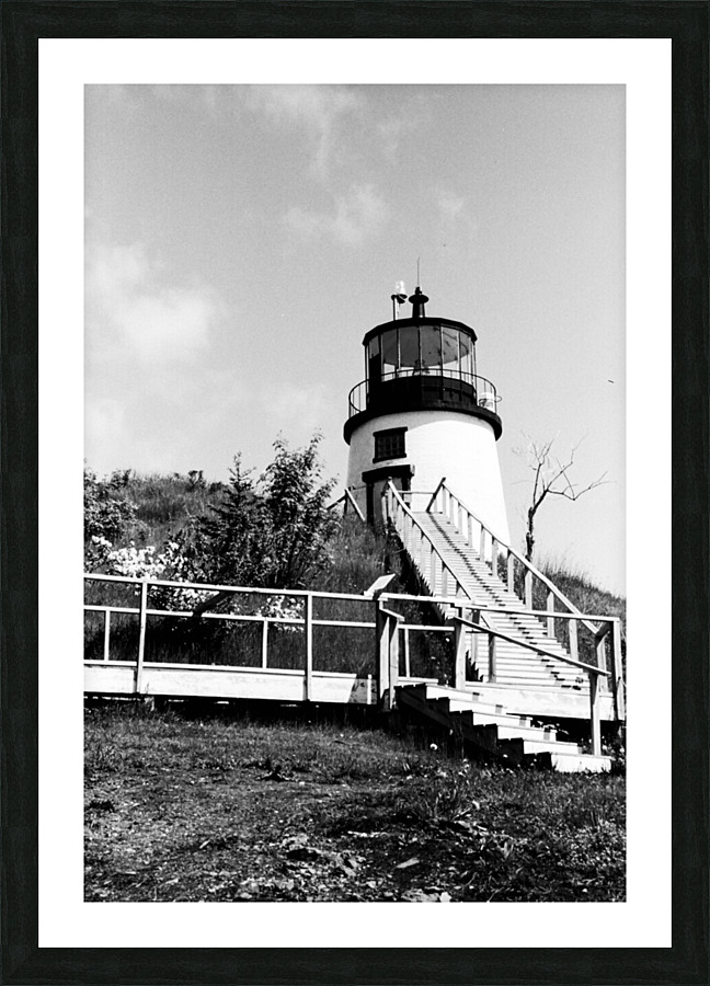 Owls Head Light v2 Picture Frame print