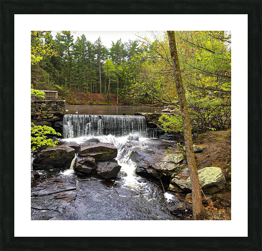 Westminster MA Waterfall Picture Frame print
