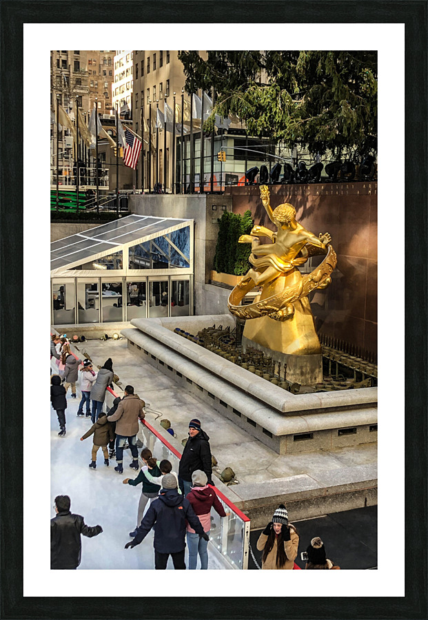 Rockefeller Center v1 Picture Frame print