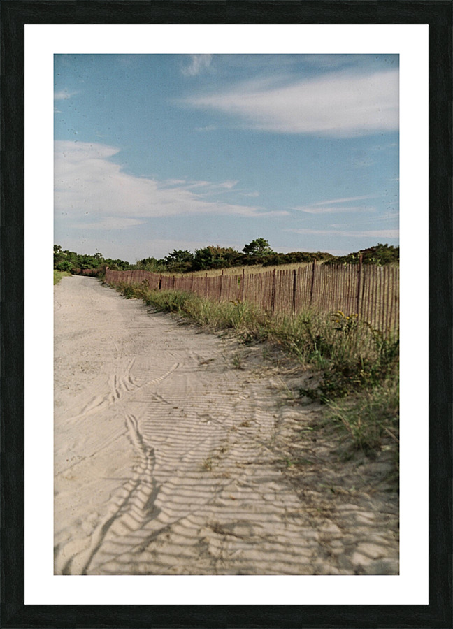 Footbridge Beach v2 Picture Frame print