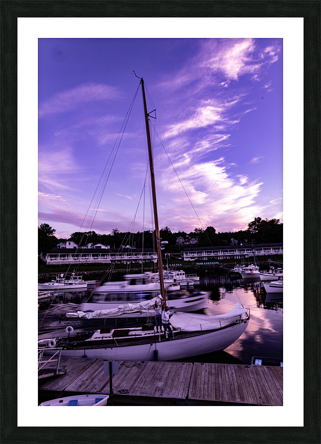 The Silver Lining at Sunset  Picture Frame print