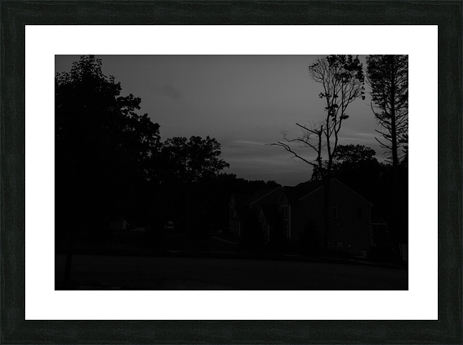 Andover Sunset BW Picture Frame print