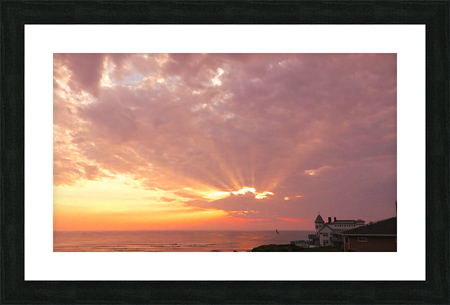 Dramatic Sunset Over Ogunquit v1 Picture Frame print