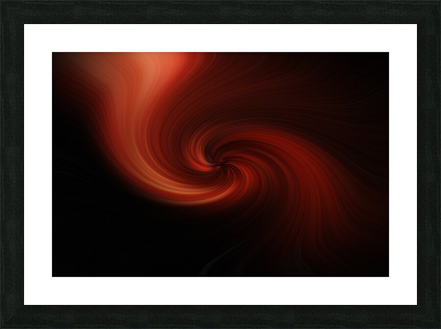Red Twirling Fireworks Picture Frame print