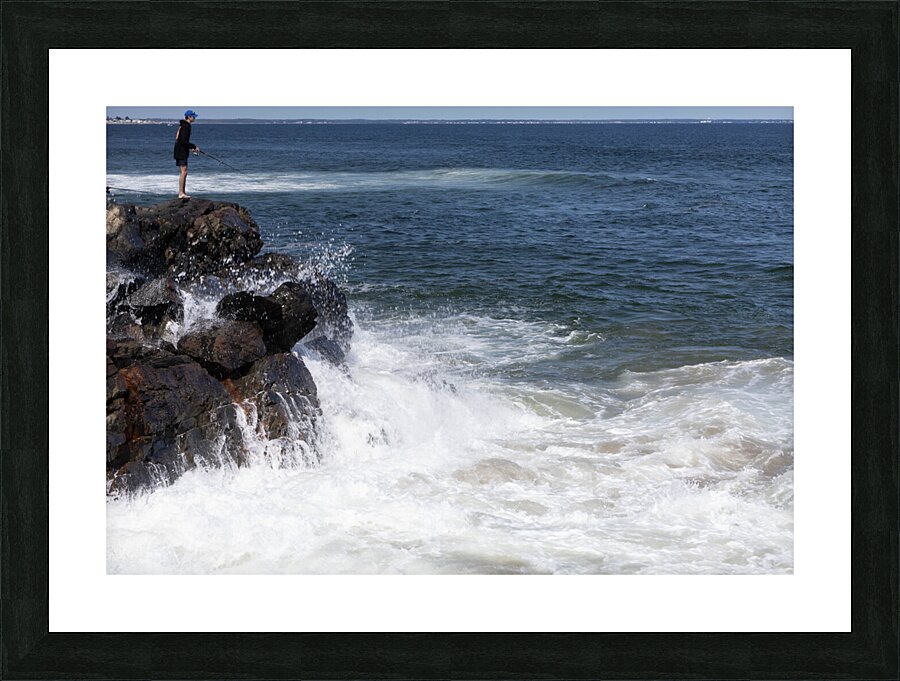 Cliffs and Waves Picture Frame print