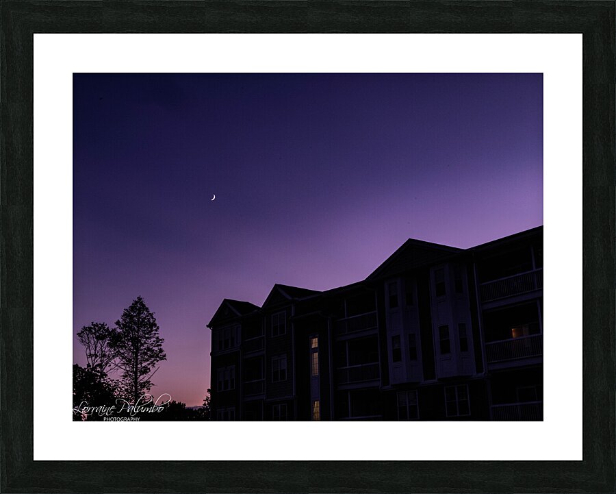 Crescent Moon Shot Picture Frame print