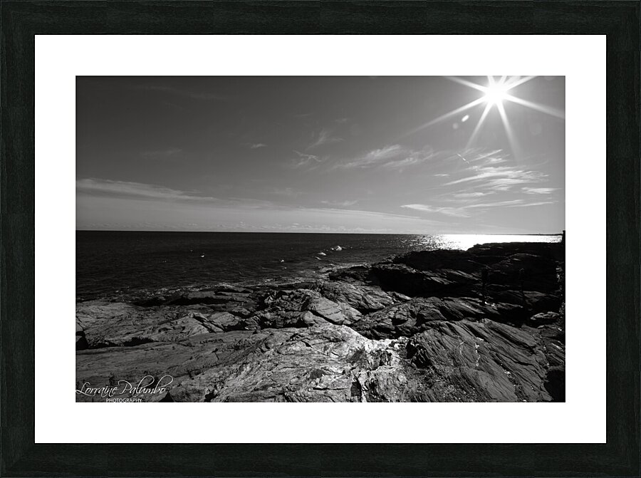 Sunburst BW Picture Frame print