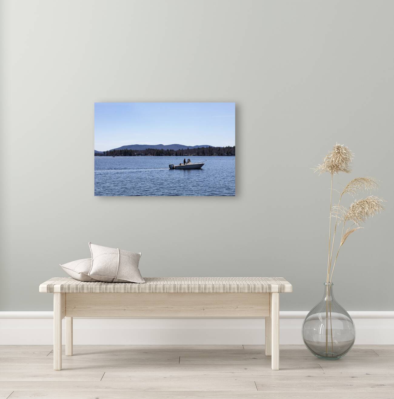 Boating on Lake Winnipesaukee Reproduction