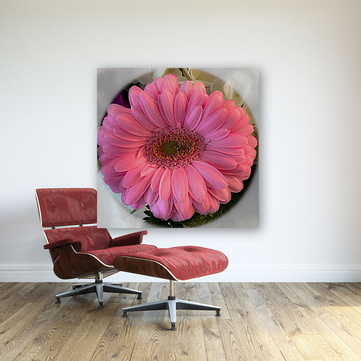 Pink Gerbera Daisy Reproduction