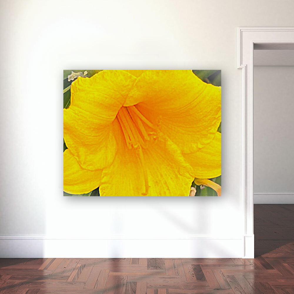Yellow Hibiscus Macro Reproduction