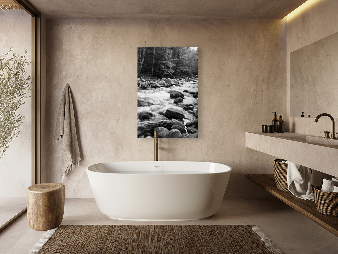 Swift River Vertical BW Reproduction