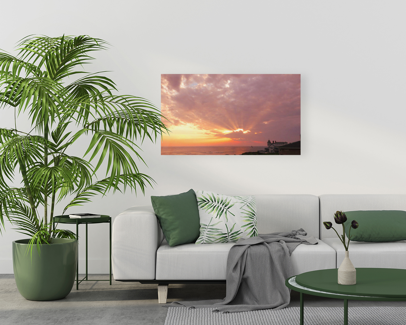Dramatic Sunset Over Ogunquit v1 Reproduction