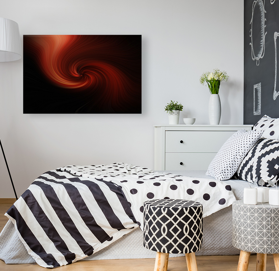 Red Twirling Fireworks Reproduction
