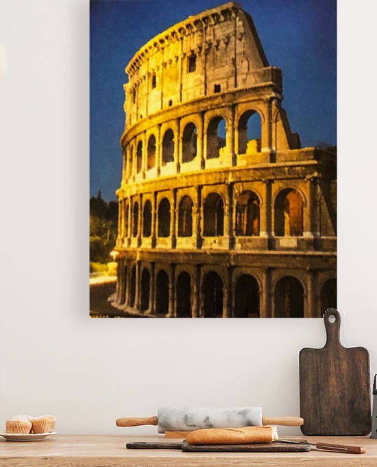 The Colosseum at Night by Palumbo Photography